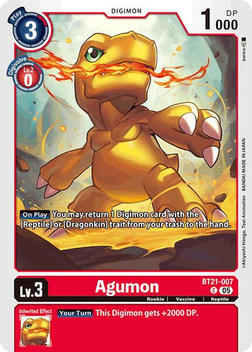 Agumon - BT21-007 [BT21-007 C] [World Convergence]