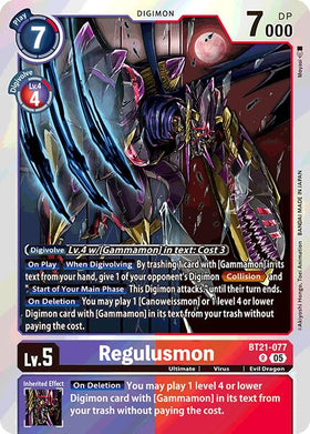 Regulusmon [BT21-077] [World Convergence] Foil