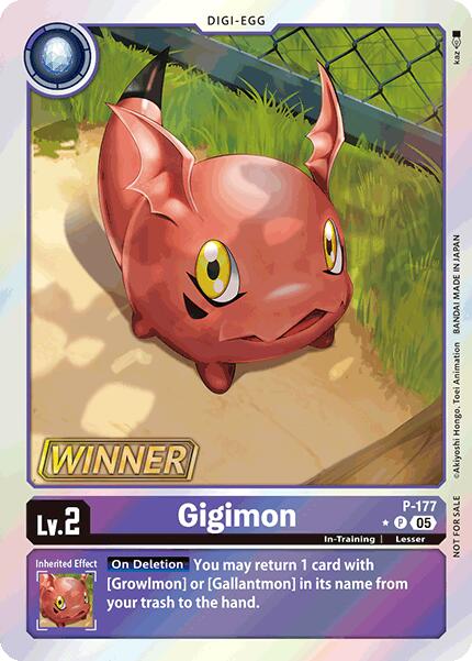 Gigimon (Store Tournament 2025 Vol.2 Winner Pack) [P-177 P] [Digimon Promotion Cards] Foil