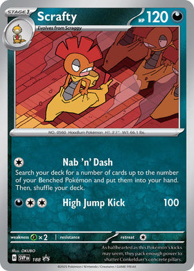 Scrafty [188] [Scarlet & Violet Promo Cards] Holofoil
