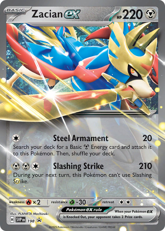 Zacian ex [198] [Scarlet & Violet Promo Cards] Holofoil