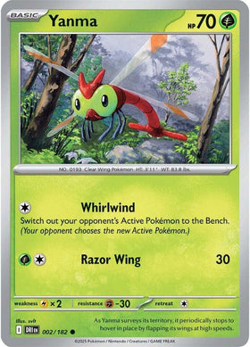 Yanma [002/182] [Destined Rivals] Reverse Holofoil