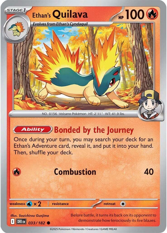 Ethan's Quilava [033/182] [Destined Rivals] Reverse Holofoil