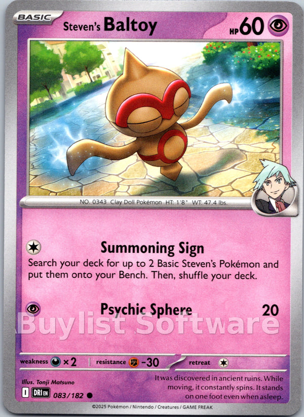 Steven's Baltoy [083/182] [Destined Rivals]