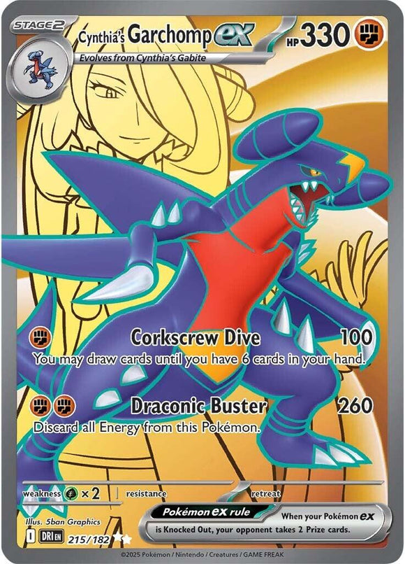 Cynthia's Garchomp ex [215/182] [Destined Rivals] Holofoil