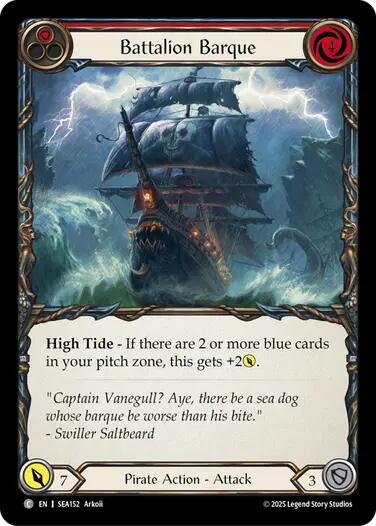 Battalion Barque (Red) [SEA152] [High Seas]