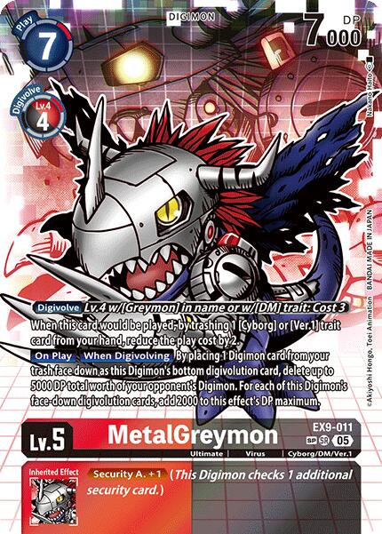 MetalGreymon (SP) [EX9-011] [Versus Monsters] Foil