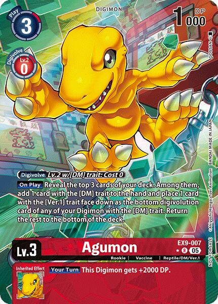 Agumon (Digital Monster Day Commemoration Event Winner) [EX9-007] [Digimon Promotion Cards] Foil