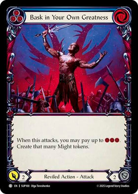 Bask in Your Own Greatness (Blue) [SUP100] [Super Slam] Rainbow Foil