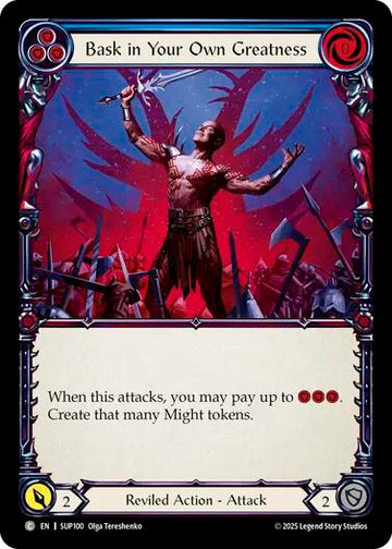 Bask in Your Own Greatness (Blue) [SUP100] [Super Slam] Rainbow Foil