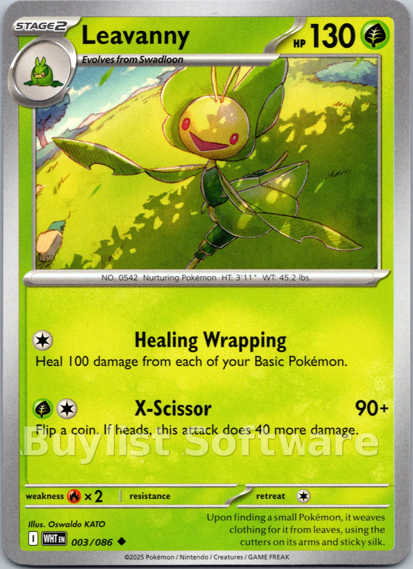 Leavanny [003/086] [White Flare] Reverse Holofoil
