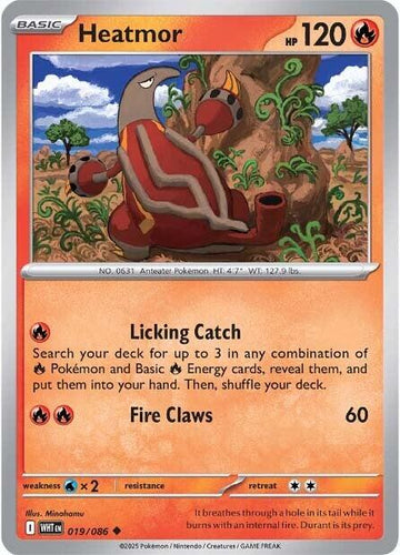 Heatmor [019/086] [White Flare] Reverse Holofoil