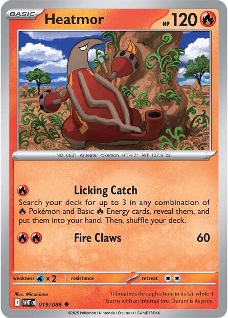 Heatmor [019/086] [White Flare] Reverse Holofoil