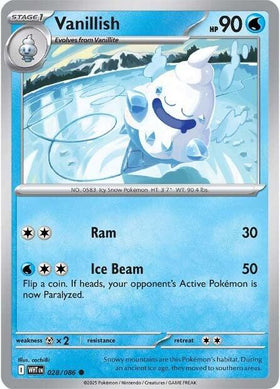 Vanillish [028/086] [White Flare] Reverse Holofoil