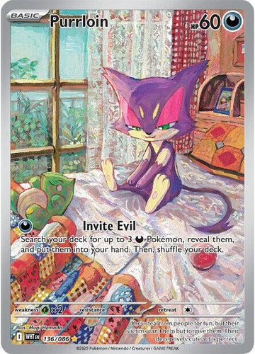 Purrloin [136/086] [White Flare] Holofoil