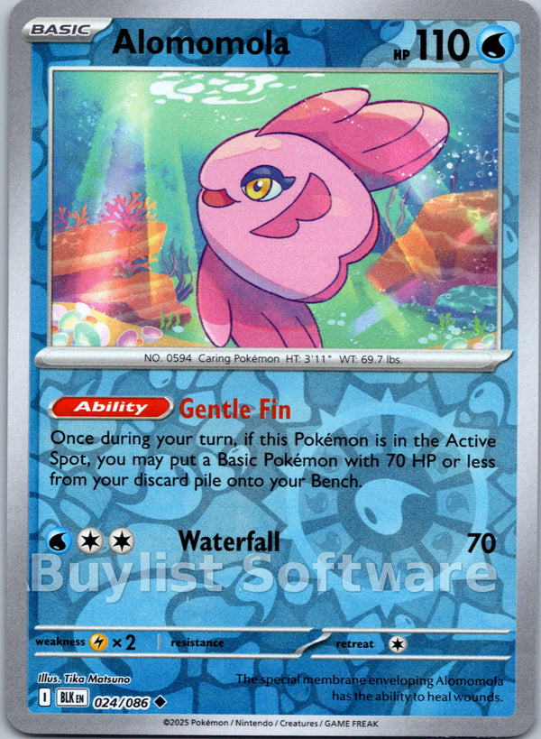 Alomomola [024/086] [Black Bolt] Reverse Holofoil