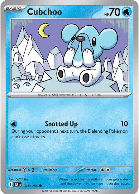 Cubchoo [025/086] [Black Bolt] Reverse Holofoil