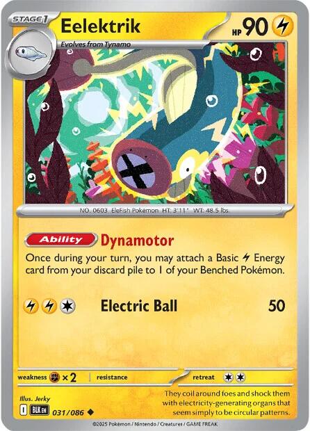 Eelektrik [031/086] [Black Bolt] Reverse Holofoil