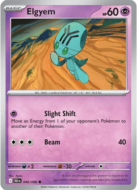 Elgyem [040/086] [Black Bolt]