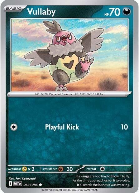 Vullaby [063/086] [White Flare] Reverse Holofoil