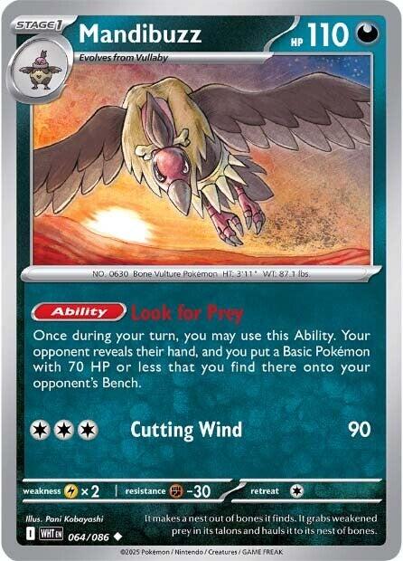 Mandibuzz [064/086] [White Flare] Reverse Holofoil