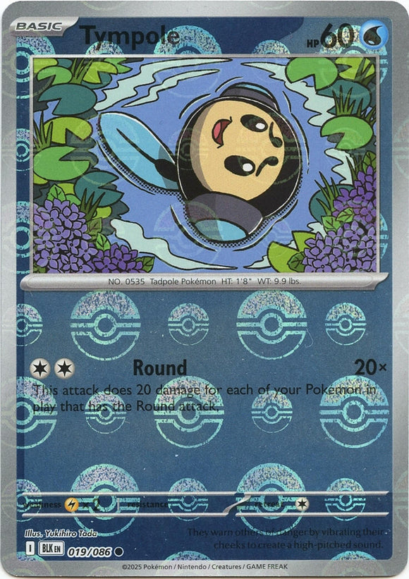 Tympole (Poke Ball Pattern) [019/086] [Black Bolt] Holofoil
