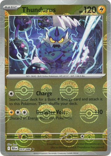 Thundurus (Poke Ball Pattern) [033/086] [Black Bolt] Holofoil