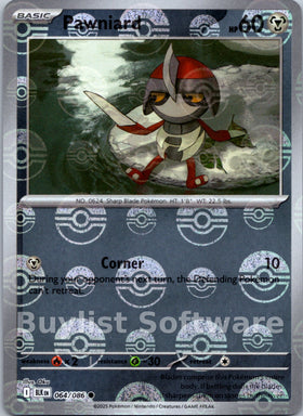 Pawniard (Poke Ball Pattern) [064/086] [Black Bolt] Holofoil