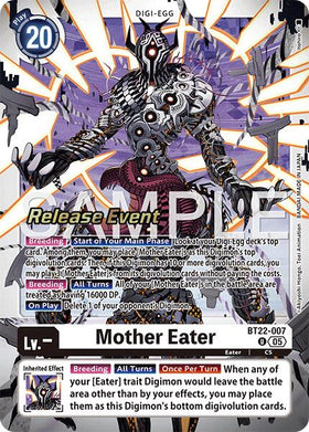 Mother Eater [BT22-007] [Cyber Eden Release Event Cards] Foil