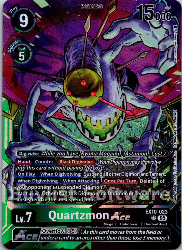 Quartzmon ACE [EX10-023] [Sinister Order] Foil