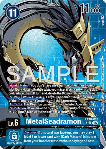 MetalSeadramon (Alternate Art) [EX10-012] [Sinister Order] Foil