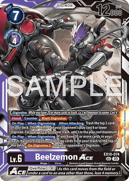 Beelzemon ACE [EX10-074] [Sinister Order] Foil
