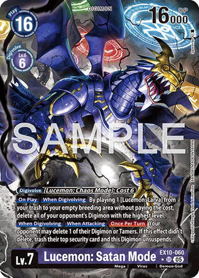 Lucemon: Satan Mode (Alternate Art) [EX10-060] [Sinister Order] Foil