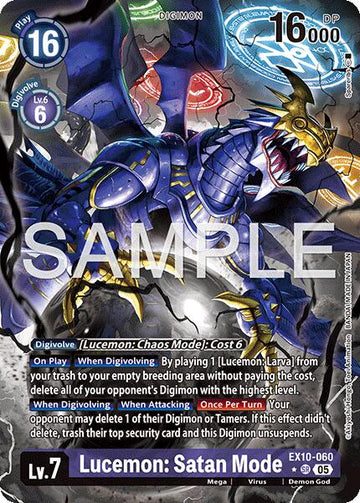Lucemon: Satan Mode (Alternate Art) [EX10-060] [Sinister Order] Foil