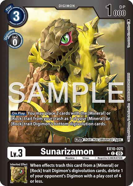 Sunarizamon (Limited Foil) [EX10-025] [Sinister Order] Foil