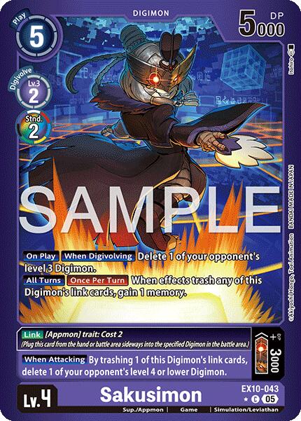 Sakusimon (Limited Foil) [EX10-043] [Sinister Order] Foil