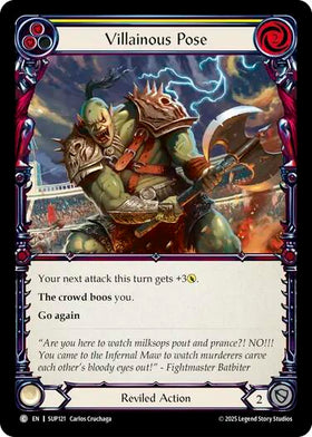 Villainous Pose (Yellow) [SUP121] [Super Slam] Rainbow Foil