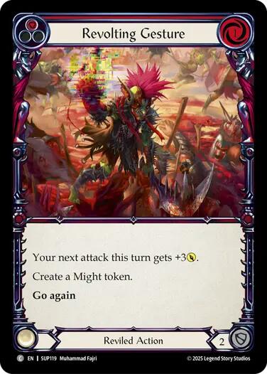 Revolting Gesture [SUP119] [Super Slam] Rainbow Foil