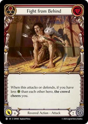 Fight from Behind (Red) [SUP040] [Super Slam] Rainbow Foil
