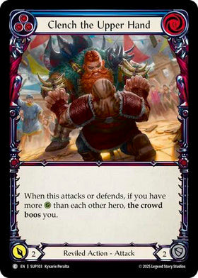 Clench the Upper Hand (Blue) [SUP103] [Super Slam] Rainbow Foil