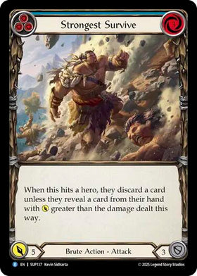 Strongest Survive (Blue) [SUP137] [Super Slam] Rainbow Foil