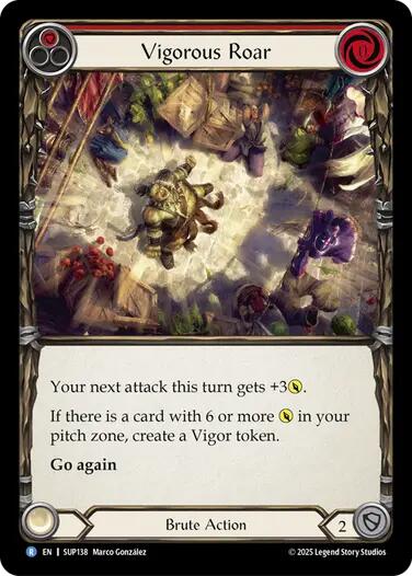 Vigorous Roar [SUP138] [Super Slam] Rainbow Foil