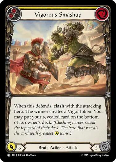 Vigorous Smashup (Yellow) [SUP165] [Super Slam] Rainbow Foil