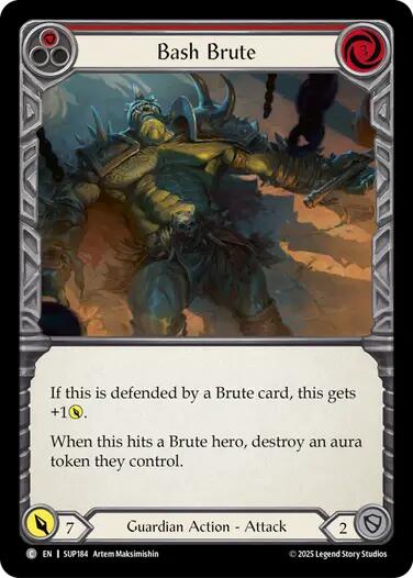 Bash Brute [SUP184] [Super Slam] Rainbow Foil