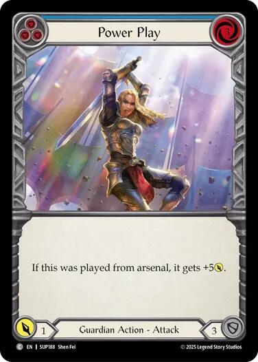 Power Play (Blue) [SUP188] [Super Slam] Rainbow Foil