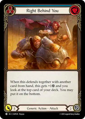 Right Behind You (Blue) [SUP235] [Super Slam] Rainbow Foil