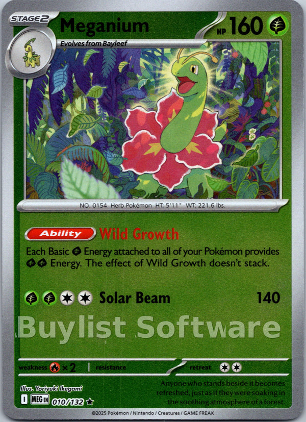 Meganium [010/132] [Mega Evolution] Reverse Holofoil