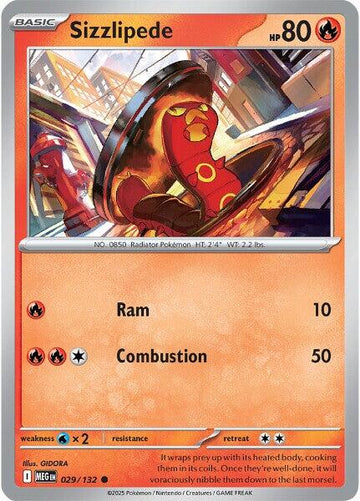 Sizzlipede [029/132] [Mega Evolution]