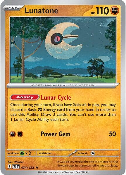 Lunatone [074/132] [Mega Evolution] Reverse Holofoil