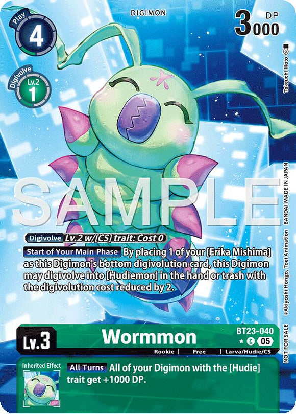 Wormmon (Hacker's Slumber Box Promotion Pack) [BT23-040] [Hackers' Slumber] Foil